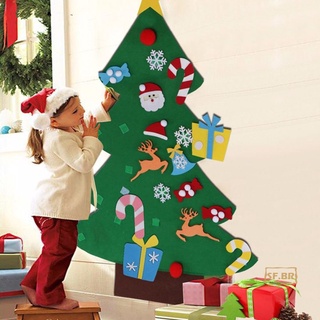 Decoración De pared De fieltro Para educación De árbol De navidad/diy Para niños (2)