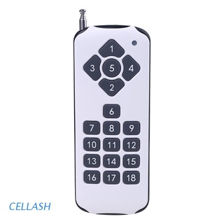 Cellash 18CH Canal RF Pedir Control Remoto 433MHz 18 Teclas Transmisor Inalámbrico De Alta Potencia