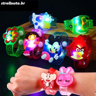 Reloj Para niños con luz LED y Cristal Transparente/banda al azar reloj Infantil creativo con luz LED/pulsera Para niños/navidad regalos