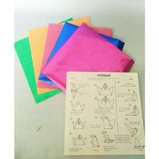 Origami plegable papel suministros escolares llenar 50 hojas de papel colorido papelería