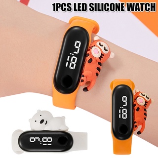 Cute Cartoon LED Luminous Watch Waterproof Touching Screen Bracelet Unisex