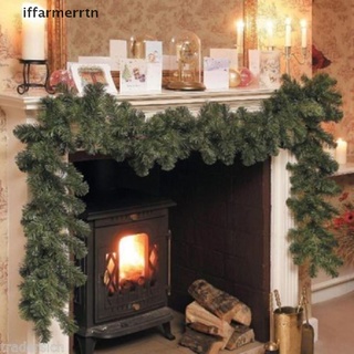 [iffarmerrtn] Luxury 2.7M X 25CM Thick Mantel Fireplace Christmas Garland Pine Tree [iffarmerrtn]