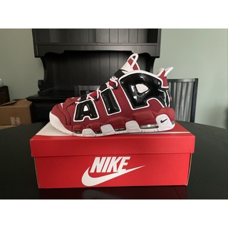 Nike Air More Uptempo 96 Chicago Bulls Red White Black Basketball shoes 921948-600