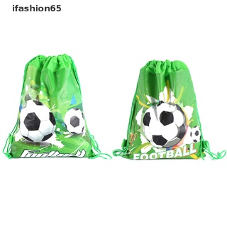 ifashion65 - bolsa de fútbol no tejida con cordón, mochila para niños, viajes, escuela, bolsas de regalo mx