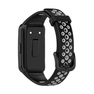 For Silicone Watch Strap For Huawei Band 6 Replacement Strap With TPU Full Screen Protector Case For huawei band 6 pro (5)