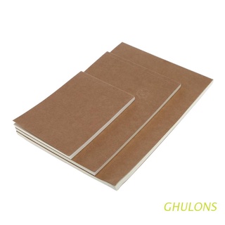 ghulons vintage retro papel kraft cuaderno en blanco bloc de notas libro diario cuaderno diario