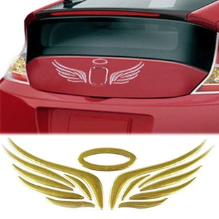 3D Angel Wing - pegatinas para coche, diseño de emblema de vehículo