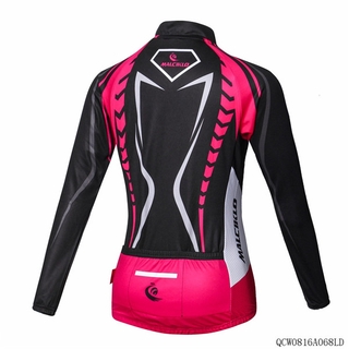 2023 nueva mujer ropa de ciclismo + bicicleta Moutain conjunto de manga larga + secado rápido transpirable Pro maillot de ciclismo + pantalones con acolchado de Gel 20D (5)