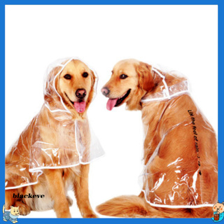 blackeve - impermeable para perros, transparente, impermeable, impermeable, a prueba de lluvia, chaqueta con capucha