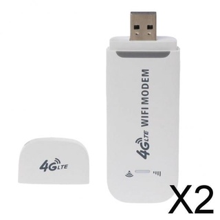 [zlabp] 2X Unlocked 4G LTE WiFi Hotspot USB Dongle Mobile Broadband 150Mbps Modem