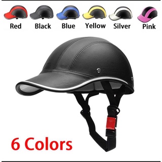 casco de motocicleta media cara protectora casco unisex portátil hombres/mujer casco de moto visera sombrero de seguridad (1)