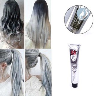 1Pc 100Ml belleza fresco gris claro Color Natural permanente Super tinte para el cabello crema