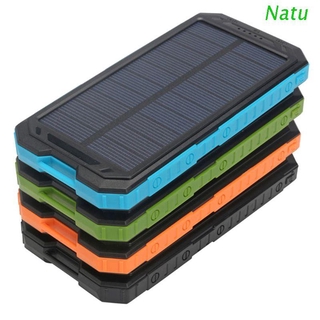 Natu portátil 500000mah Dual-USB powerbank impermeable Solar banco de energía para todos los teléfonos cargador Universal baterías no incluidas