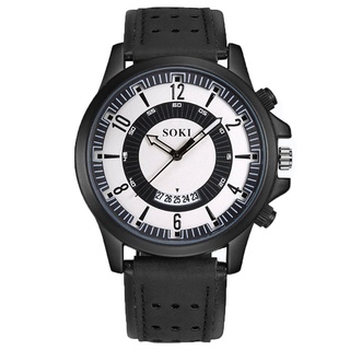 [pinkhouse] Reloj de pulsera Soki Militar con dial Grande y calendario para hombre