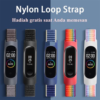 Nylon loop for xiaomi mi band 4 3 strap Sport Bracelet smartwatch Belt pulsera correa xiaomi strap Wristband for Miband 6 5 band