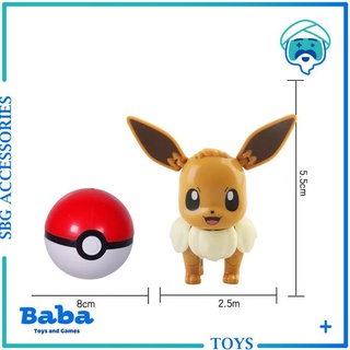 Pokemon Pokeball deformación Eevee juguete Original nuevo (4)