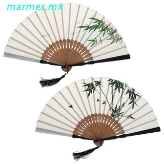 mar1 verano vintage bambú plegable de mano ventilador chino danza boda fiesta decoración bolsillo regalos