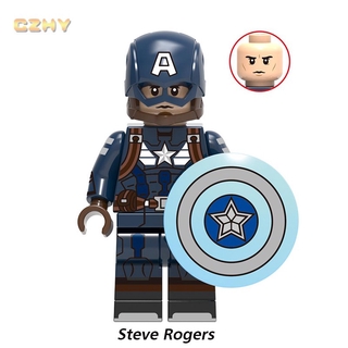 Captain America Endgame Bloques De Construcción Minifiguras Super Heroes Ladrillos Juguetes Conjuntos X0236 (8)