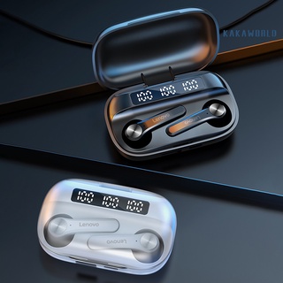 [en venta]2 audífonos inalámbricos Lenovo recargables impermeables inalámbricos TWS Bluetooth 5.1 para deportes