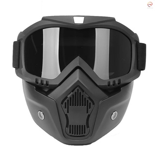 mortorcycle - gafas de alta definición con filtro de boca para casco abierto de motocross, protector de cara