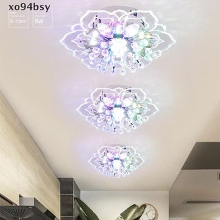 [xo94bsy] 20 cm 9w moderno cristal led lámpara de techo pasillo colgante lámpara de araña [xo94bsy] (7)