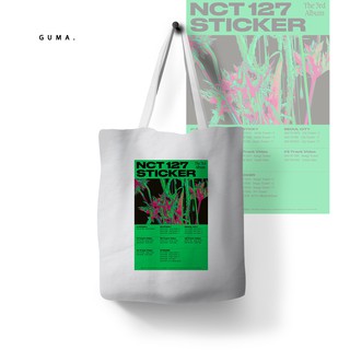 Último TOTEBAG lona NCT etiqueta engomada álbum KPOP corea ORIGINAL GUMA oficial TOTEBAG mujer bolso TOTE BAG