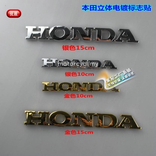 Honda Motocicleta head logo Tridimensional Etiquetado Galvanoplastia Letra Calcomanías Wuyang Impermeable Pegatinas Coche Palo