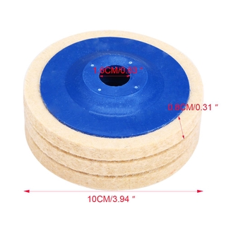 karen01 3 piezas de rueda de pulido para cerámica de lana buffer nuevo disco de almohadilla para vidrio para pulir mármol (2)