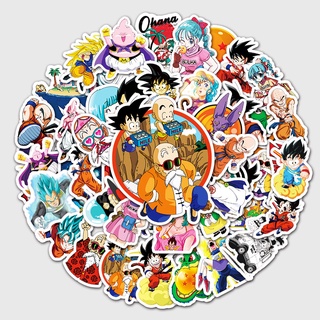 Etiqueta engomada decorativa de la historieta de la bola del Dragón de la historieta del anime