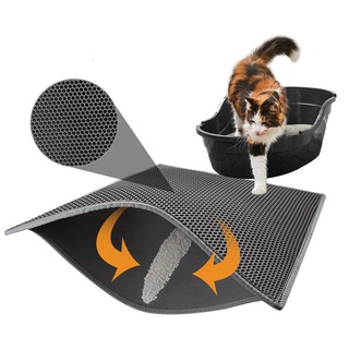 toworld Double Layer Honeycomb Cat Litter Trapper Mat Pet Dog Pad Cushion Rug