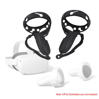 Touch Controller silicona agarre anillo cubierta Compatible con Oculus Quest 2 VR gafas mango ajustable nudillo correa teclas accesorios de protección (4)