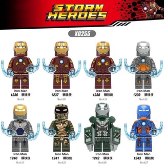 Juego de 8 piezas de Marvel Avengers 4 Iron Man Iron Man Compatible con Lego Building