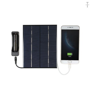 3.5 w 5v policrystalline de silicona solar panel solar celular para cargador de energía puerto usb 18650 batería de carga