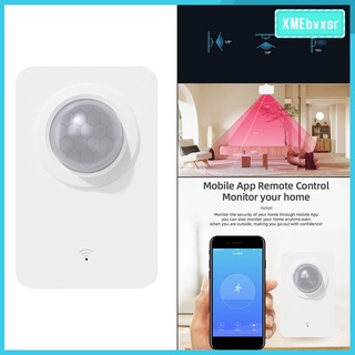 [xmebvxsr] inalámbrico /2.4g wifi, sensor pir de movimiento/detector para tuya asistente del hogar smart life app seguridad doméstica alarma antirrobo