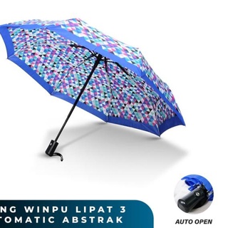 3 paraguas WINPU plegable automático/sombra automática WINPU mosaico - azul (1)