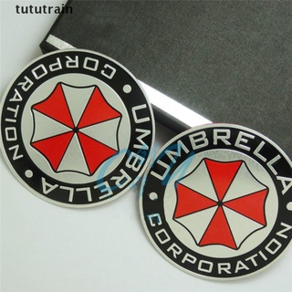 tututrain - paraguas de aleación de aluminio 3d corporation resident evil pegatinas decoraciones insignia mx