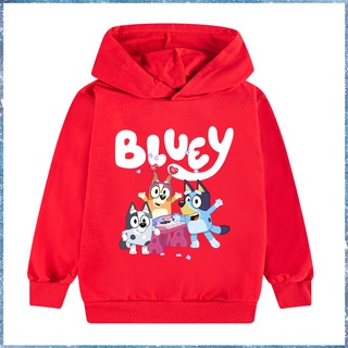 [Ready Stock] Bluey Girls Hoodie Sweater Casual Boy Thin Sports Shirt Fashion Kids Spring and Autumn New Clothes