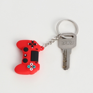 FOREVER New Car Key Holder Fashion Couple Key Chain Gamepad Keychain Accessories Gift Simulation Bag Pendant Silicone Soft KeyRing/Multicolor (6)