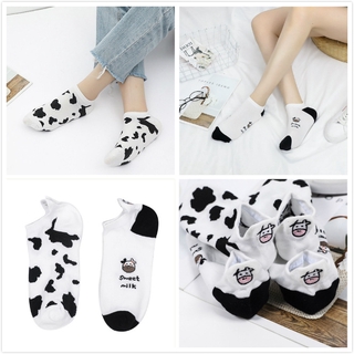 2 calcetines cortos de algodón para mujer, color negro, blanco, AOTUO1