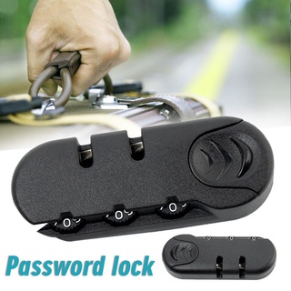 SHANYUAN 3 Digit Locks Security Code Lock Combination Padlock Bag Accessories Fixed Lock Anti-theft Black Lock Pull Chain Luggage Suitcase Lock/Multicolor (2)