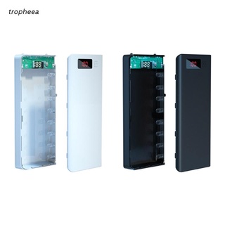 tro A8 LCD Display DIY 8x18650 Battery Case Power Bank Shell Portable External Box Without Battery Powerbank Protector