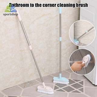 cepillo telescópico con mango largo ajustable para limpieza de pisos de baño