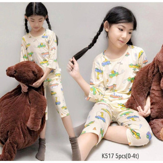 (Contenido al por mayor 5 piezas @ 35.000) K517 trajes de camisón importados para niños