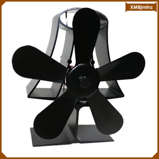 [MTNZ] Silent Wood Burner Fan With 5 Aluminum