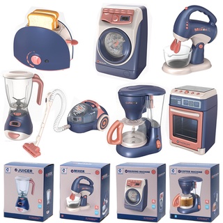 Los niños pretenden jugar juguetes de cocina simulación electrodomésticos lavadora casa Playset para niñas regalos de cumpleaños