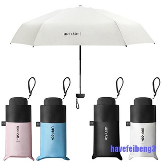 [hafvebh3] mini 5 plegable compacto super a prueba de viento anti-uv lluvia sol viaje paraguas portátil gfds