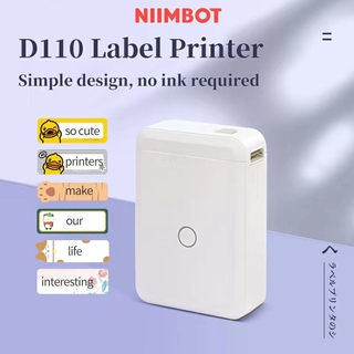 Niimbot D110 impresora de etiquetas inalámbrica portátil bolsillo de mano impresora térmica precio etiqueta etiqueta etiqueta marcador suministros de oficina en casa