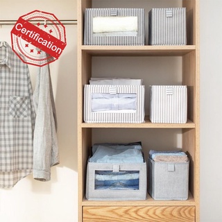 Organizador de almacenamiento de tela para el hogar con armario plegable, caja de ropa interior no tejida N0I4