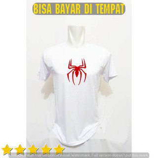 Camisa de hombre spiderman blanco gimnasio Fitness