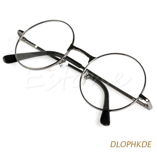 dlophkde retro unisex redondo presbípico gafas de lectura marco de metal personalidad gafas